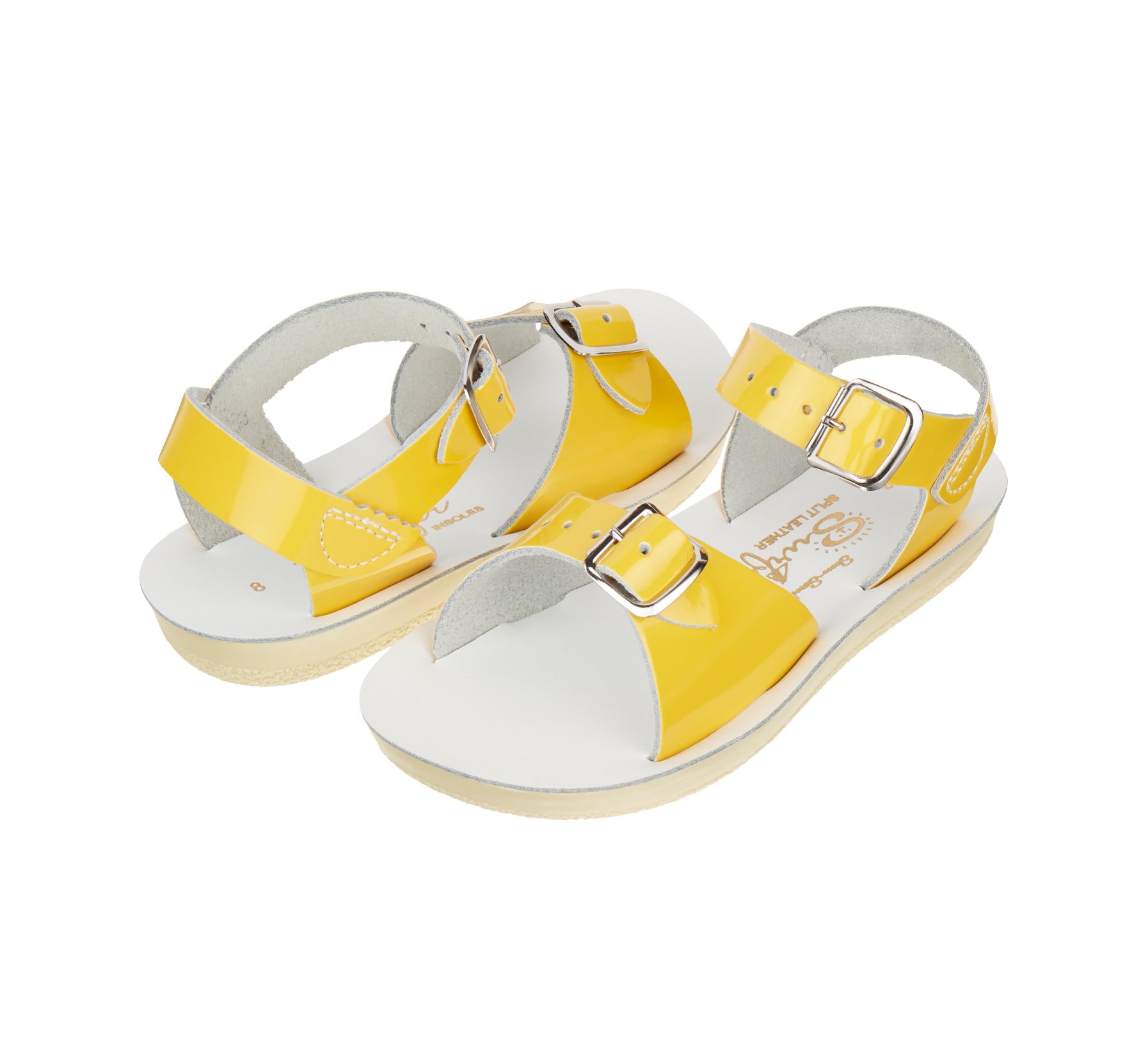 Surfer Shiny Yellow Kids Sandals - Salt Water Sandals