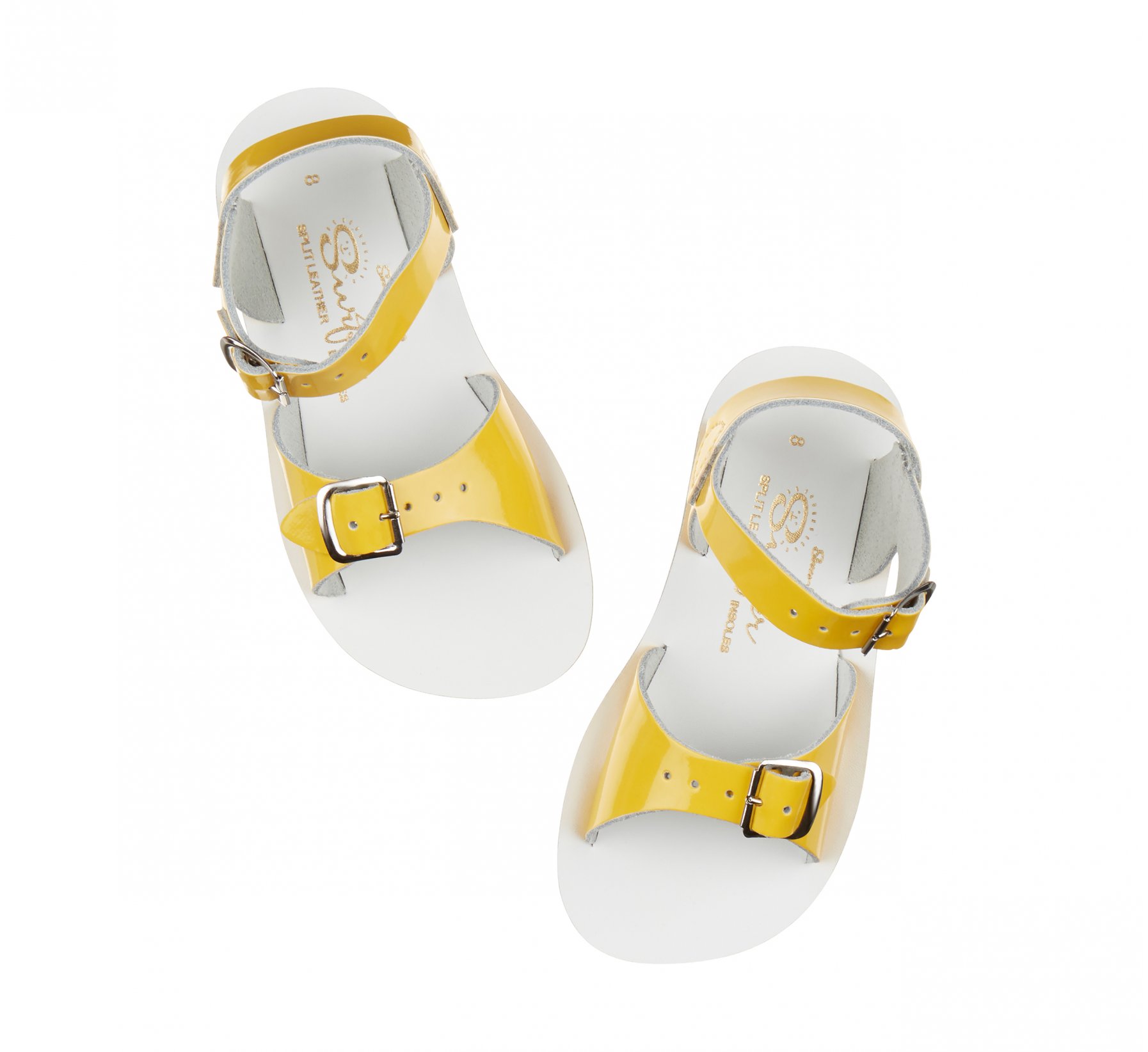 Surfer Shiny Yellow Kids Sandals - Salt Water Sandals