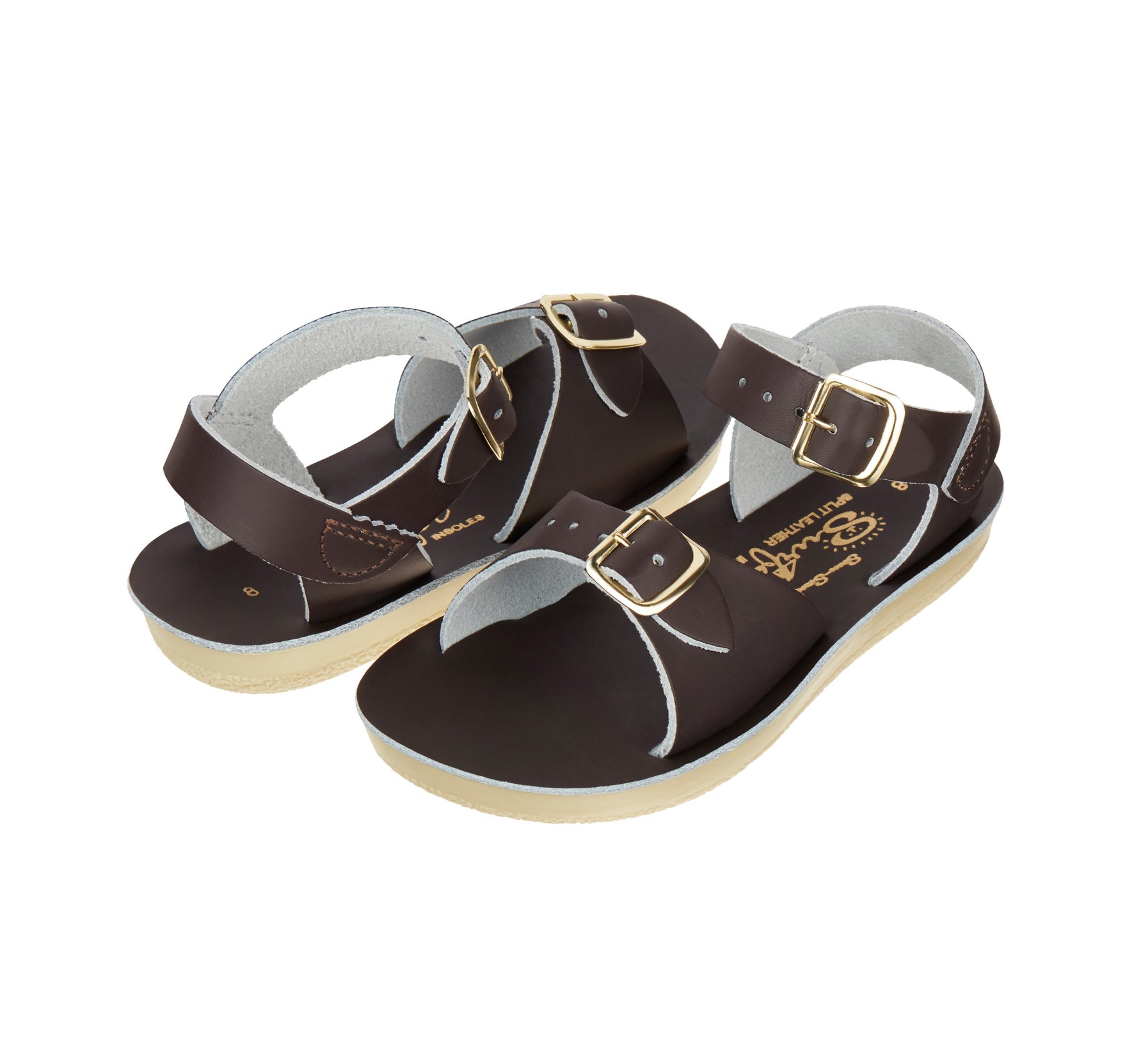 Surfer Brown Kids Sandals - Salt Water Sandals