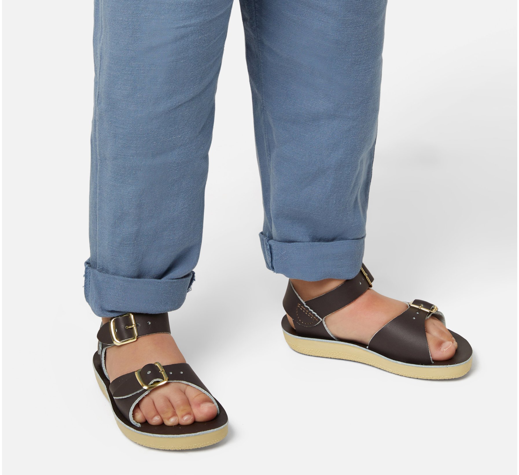 Surfer Brown Kids Sandals - Salt Water Sandals