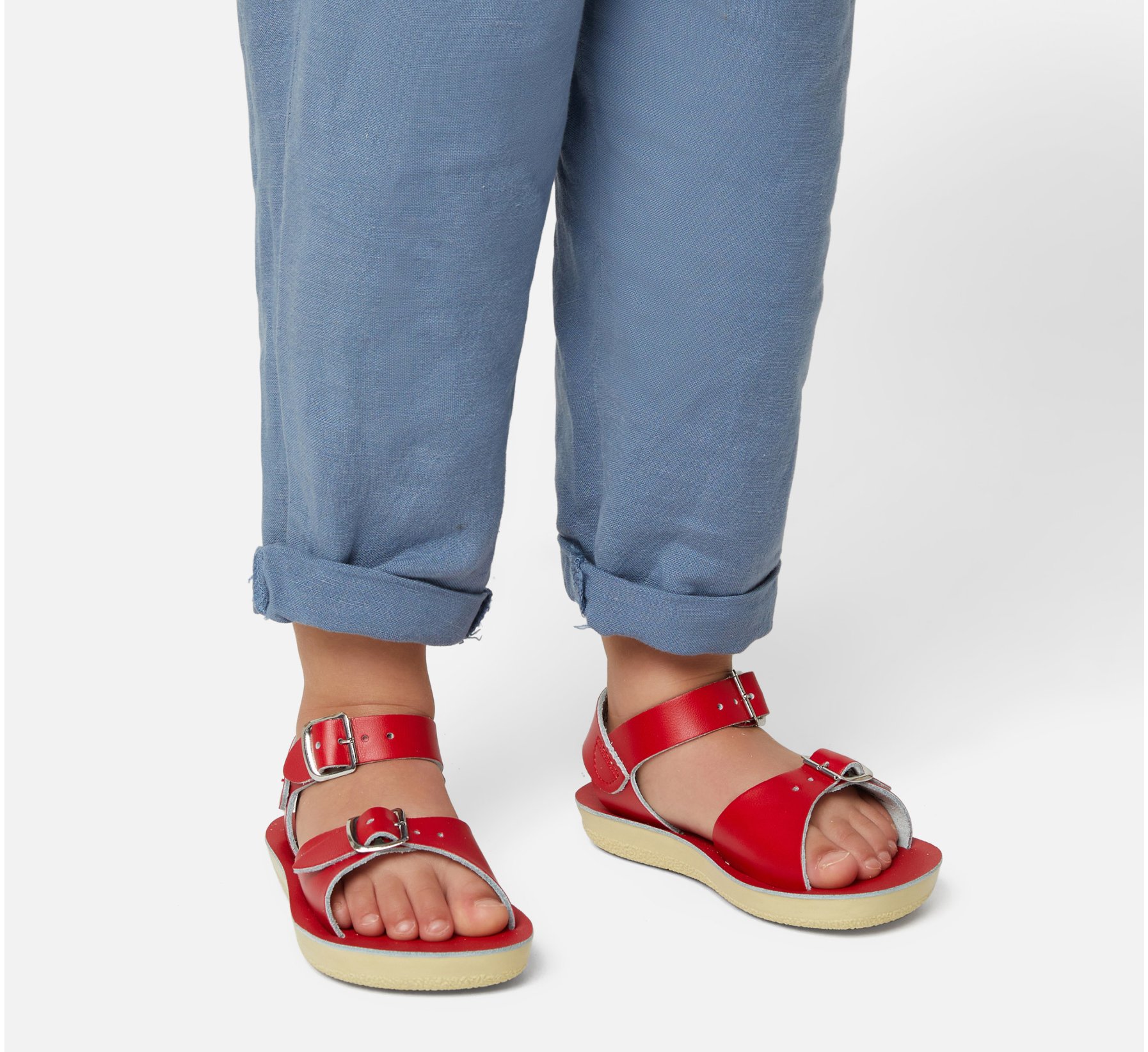 Surfer Red Kids Sandals - Salt Water Sandals