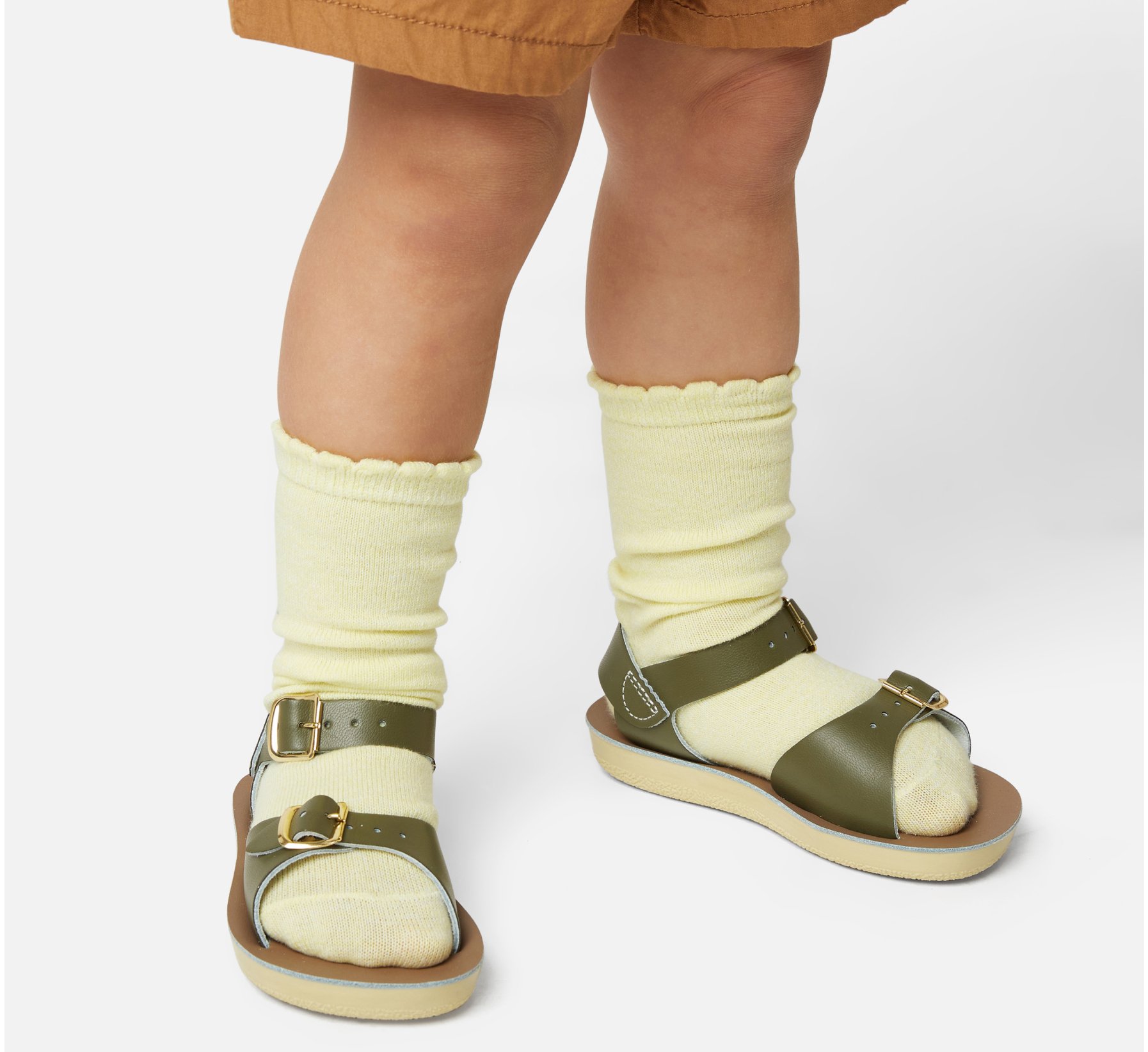 Surfer Olive Kids Sandals - Salt Water Sandals