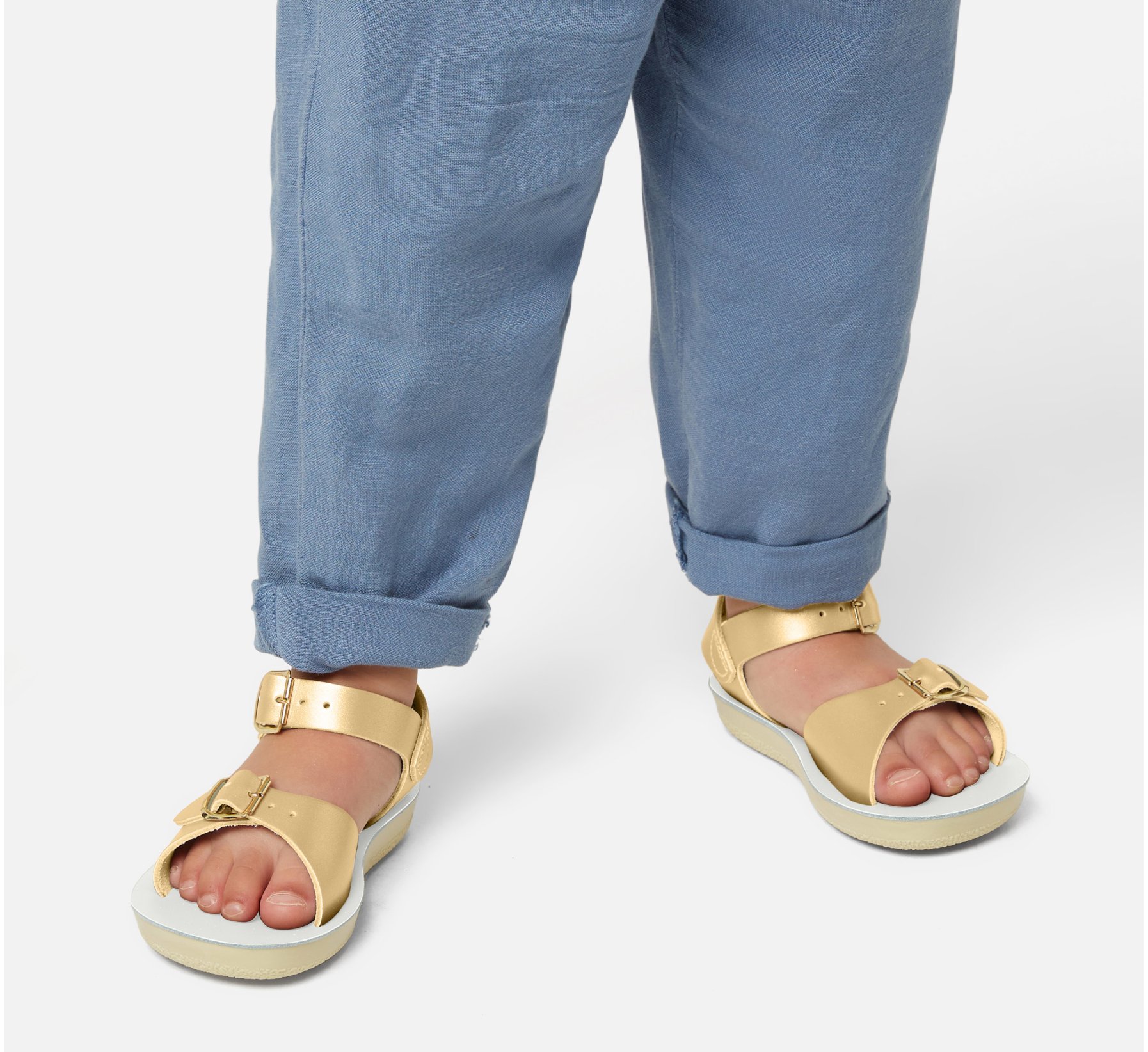 Surfer Gold Kids Sandals - Salt Water Sandals