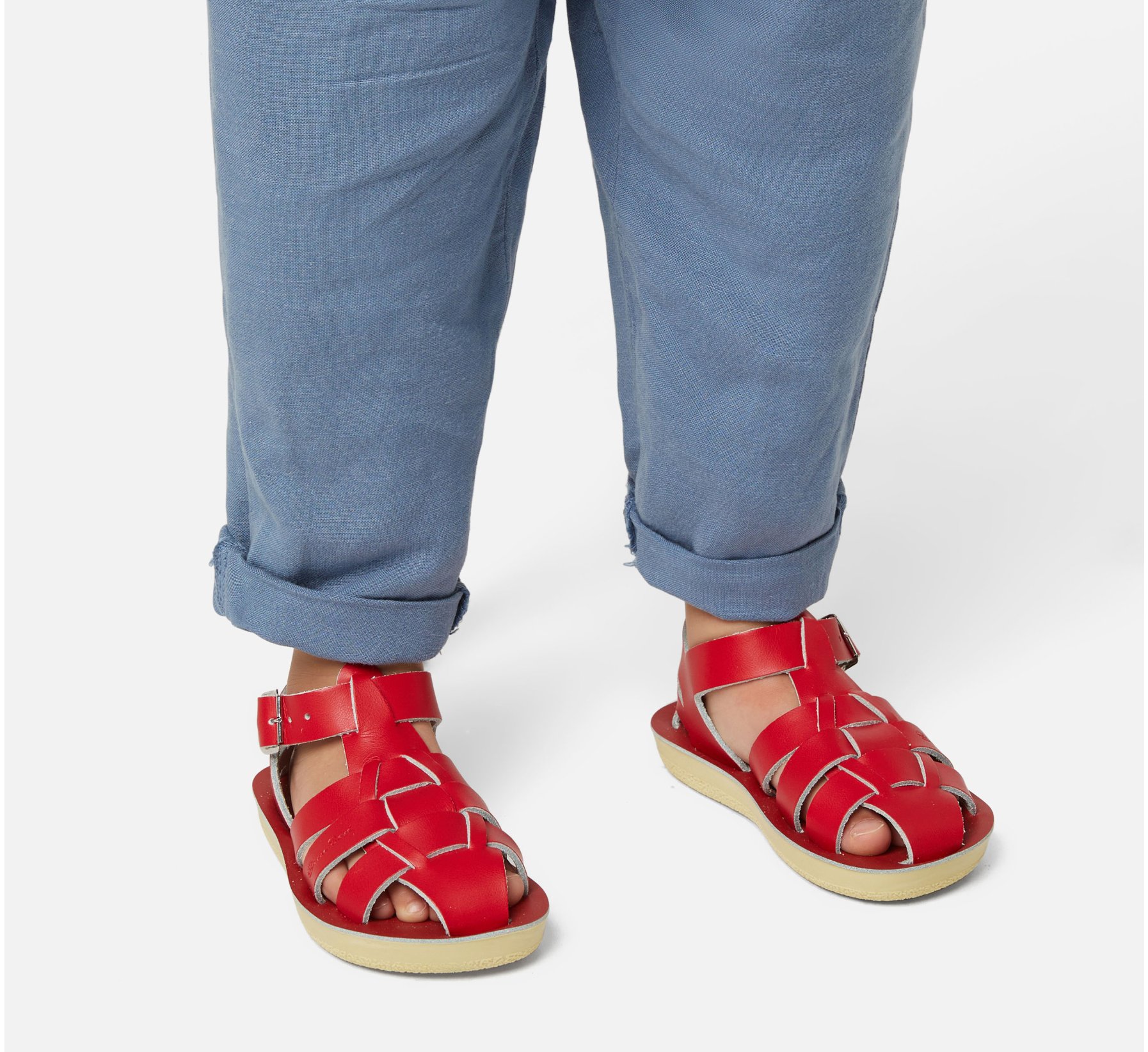 Shark Red Kids Sandals - Salt Water Sandals