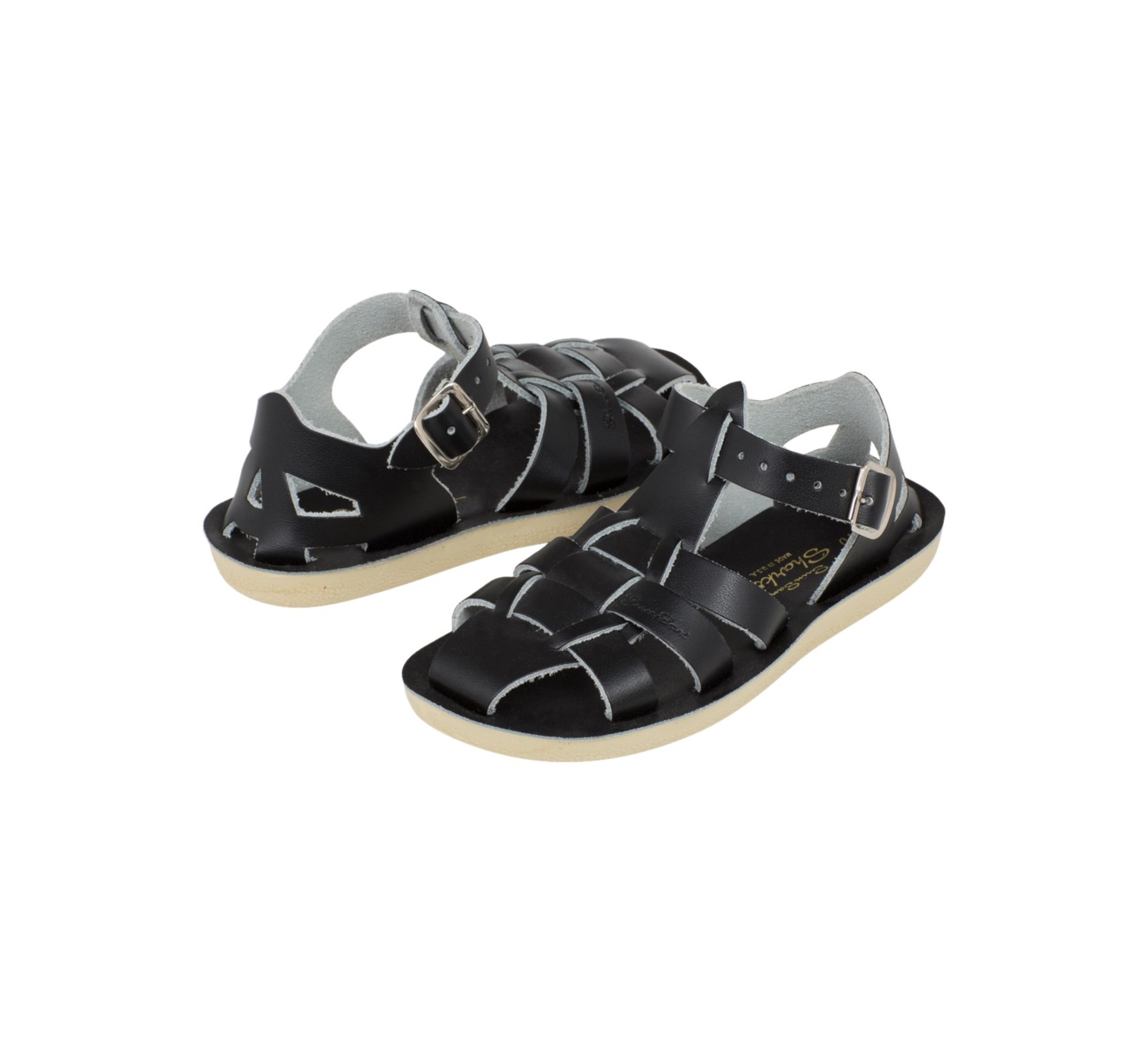 Shark Black Kids Sandals - Salt Water Sandals