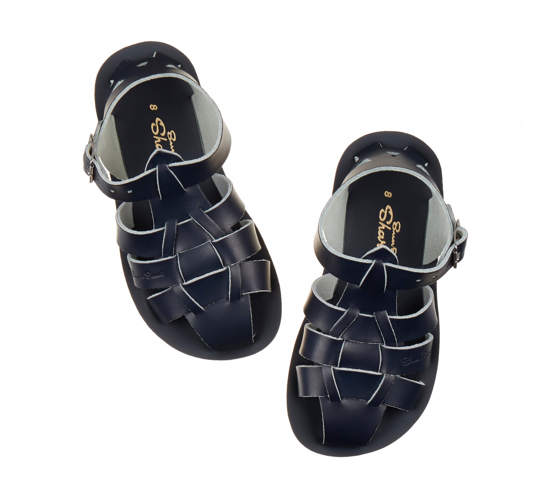 Shark Navy Kids Sandals - Salt Water Sandals