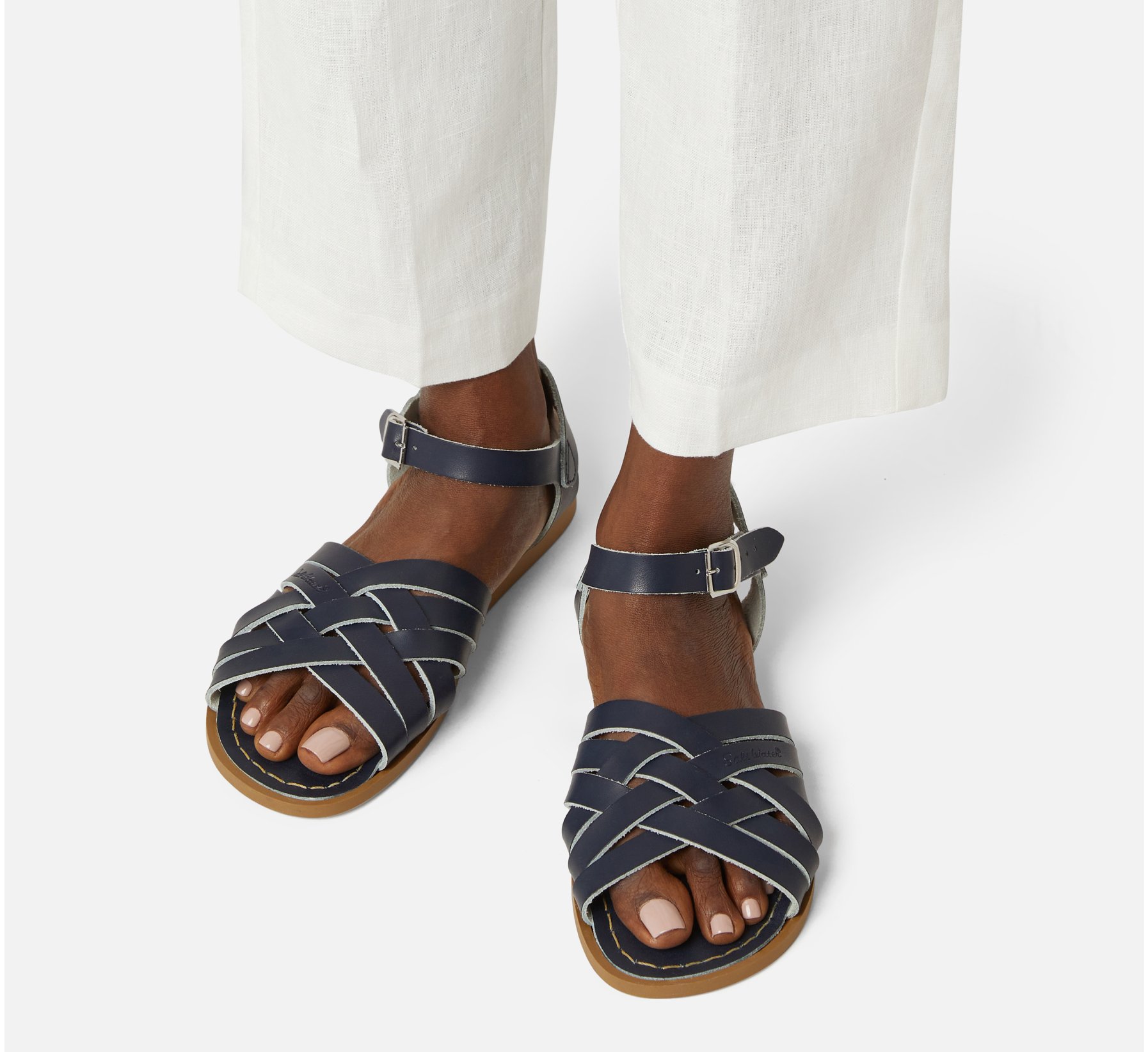 Retro Navy Sandal - Salt Water Sandals