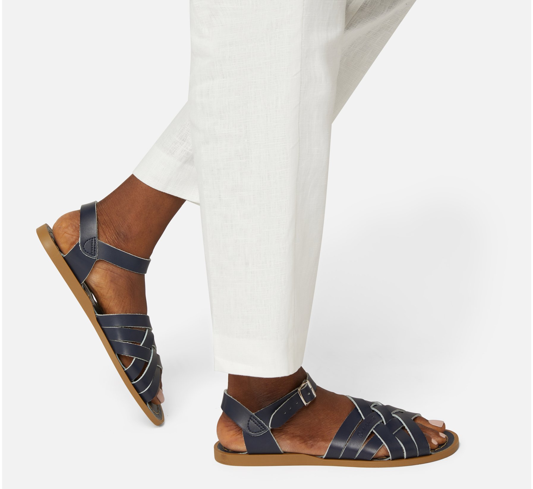 Retro Navy Sandal - Salt Water Sandals