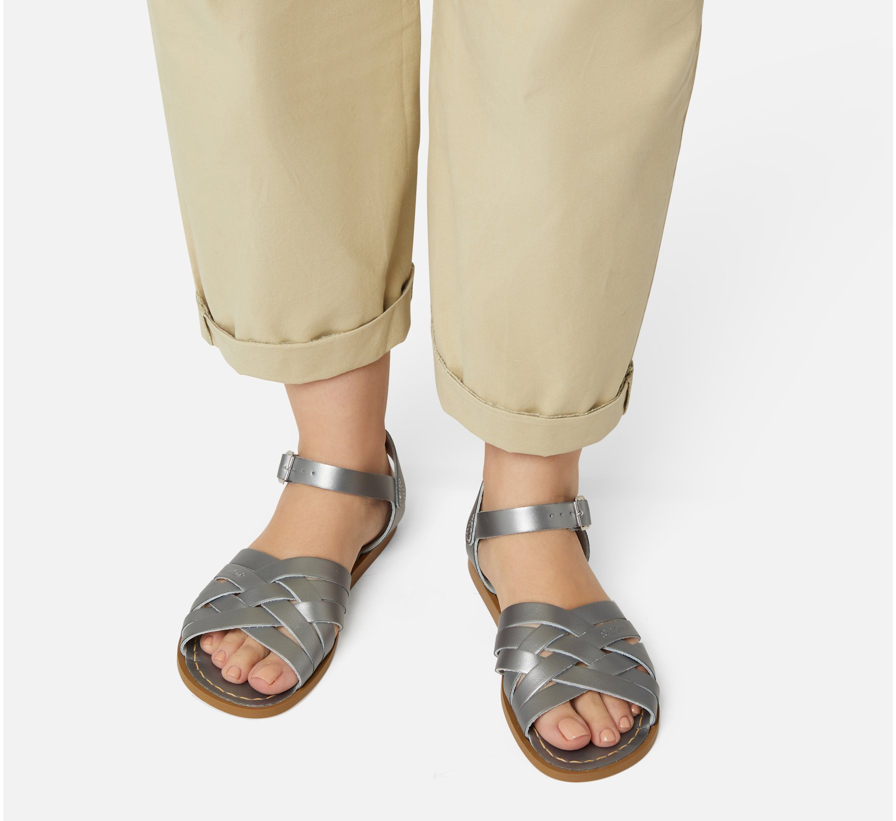 Retro Pewter Sandal - Salt Water Sandals