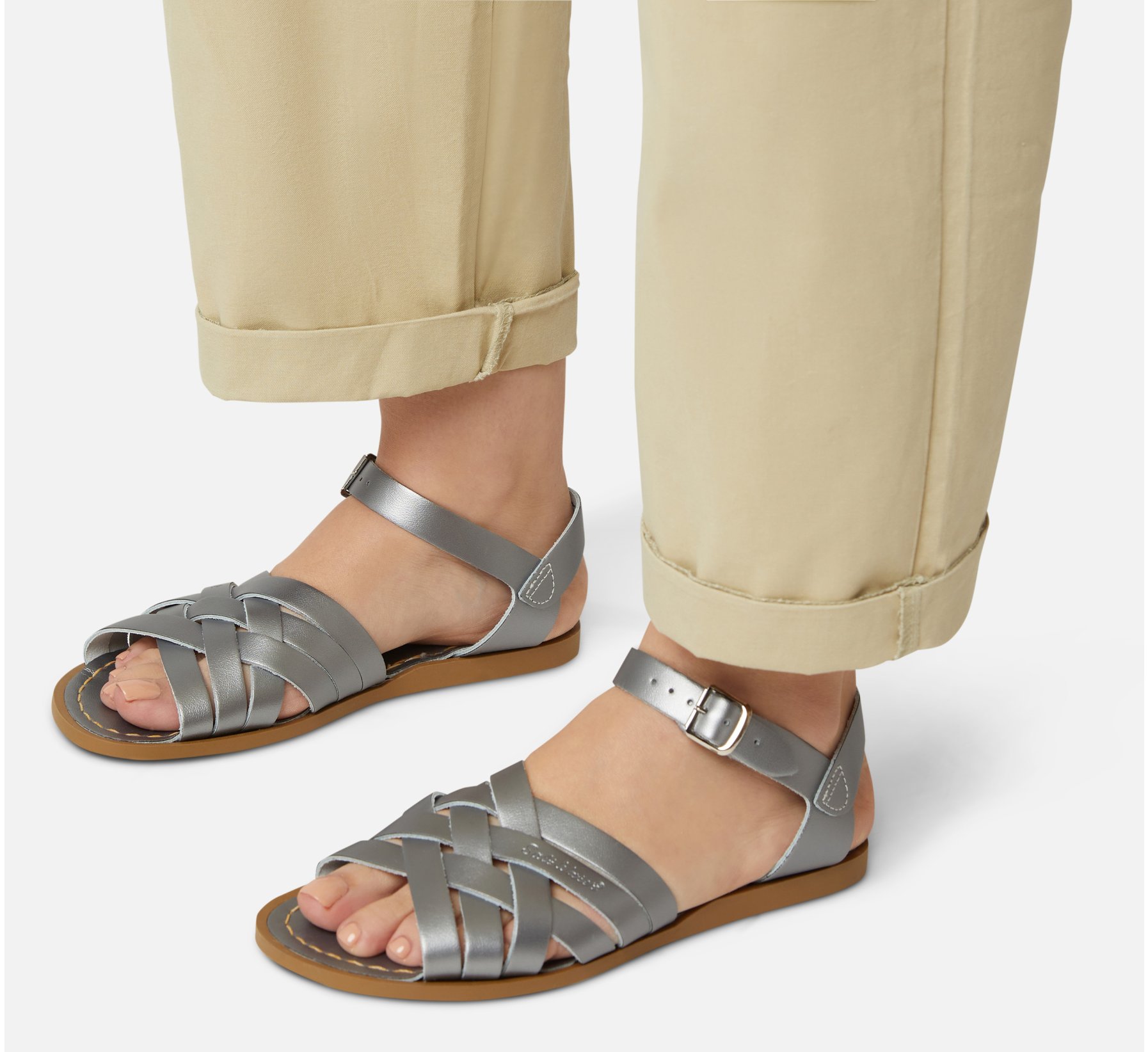 Retro Pewter Sandal - Salt Water Sandals