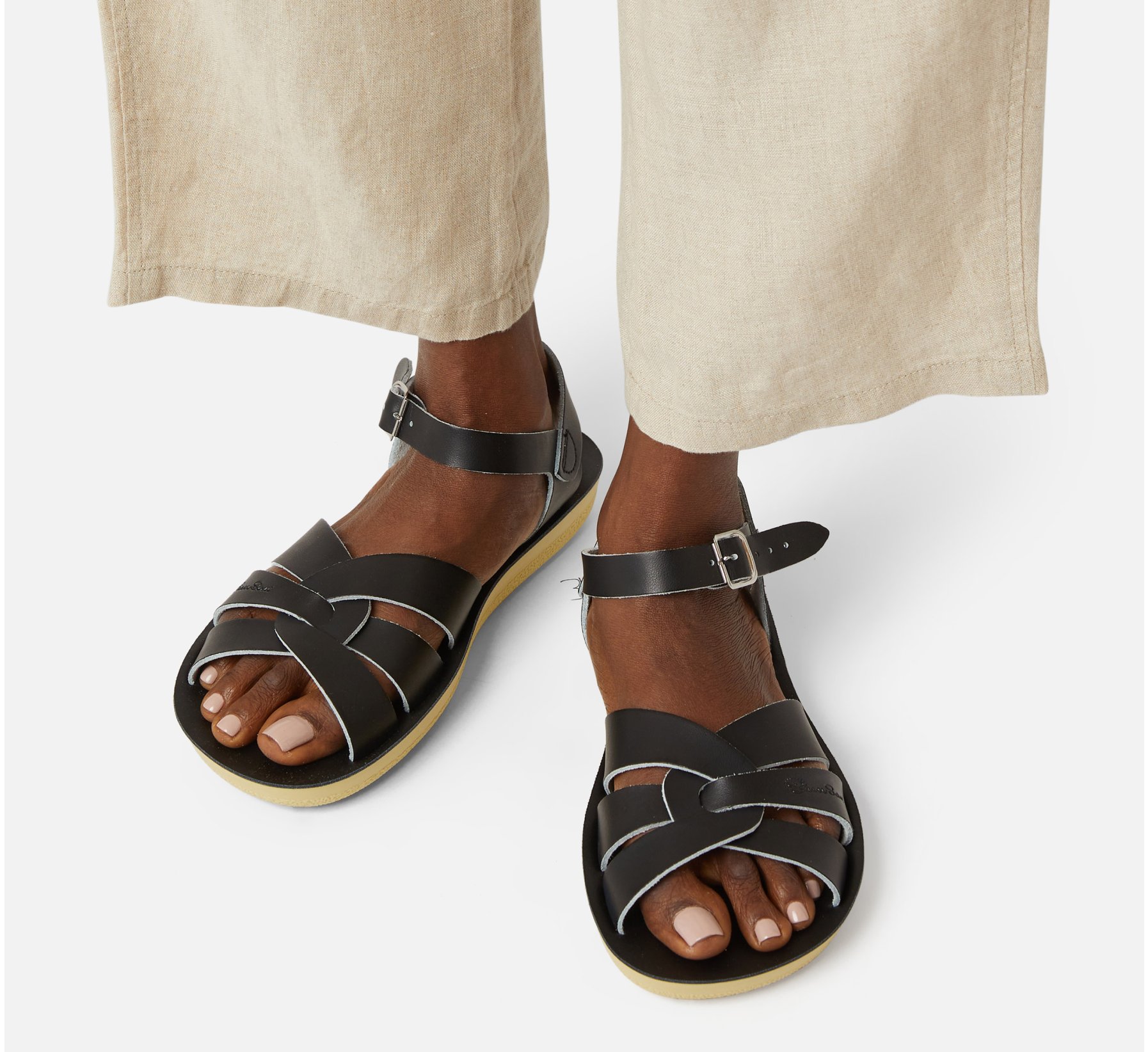 Swimmer Black Sandal - Salt Water Sandals