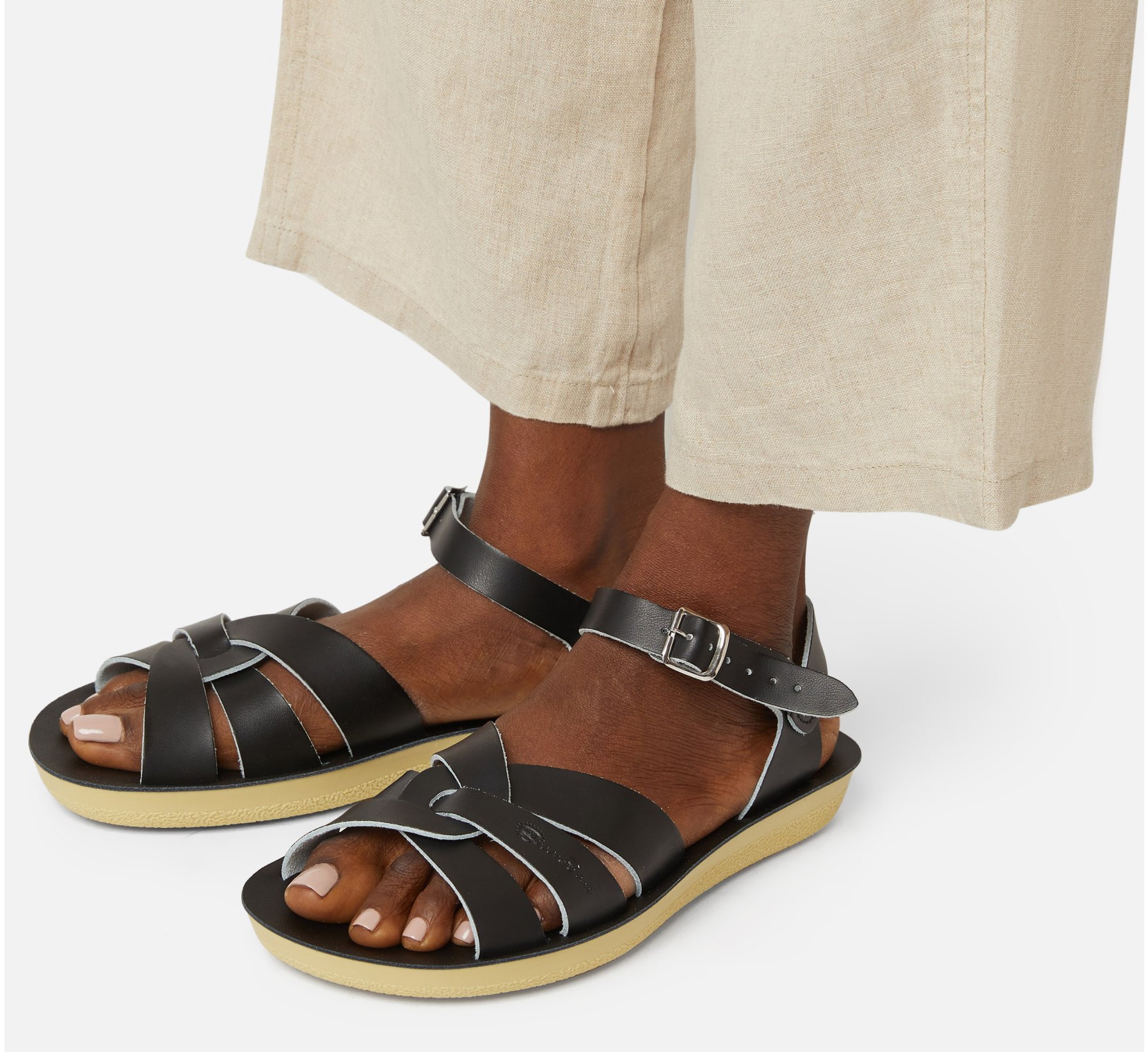 Swimmer Black Sandal - Salt Water Sandals