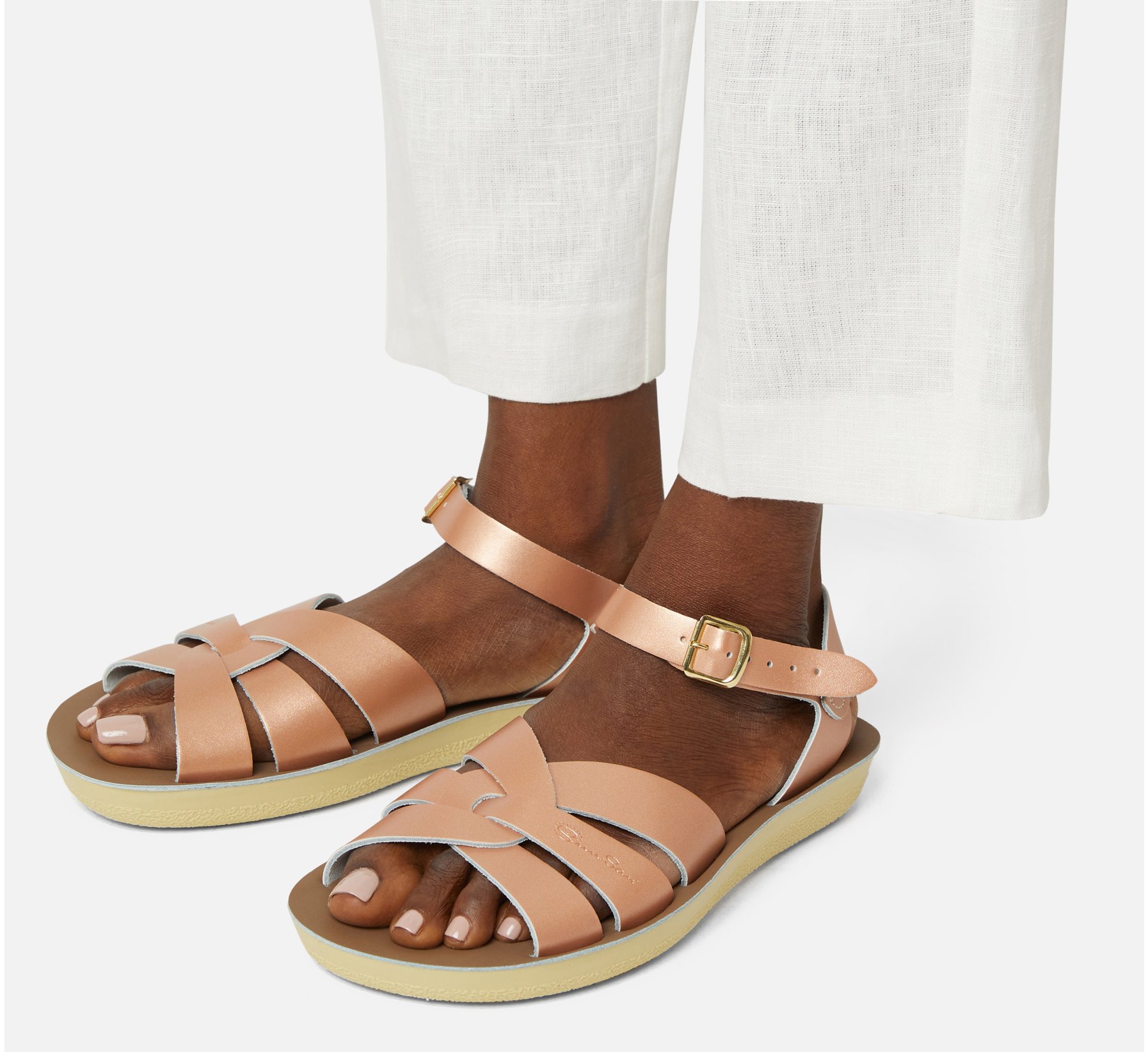 Swimmer Rose Gold Sandal - Salt Water Sandals