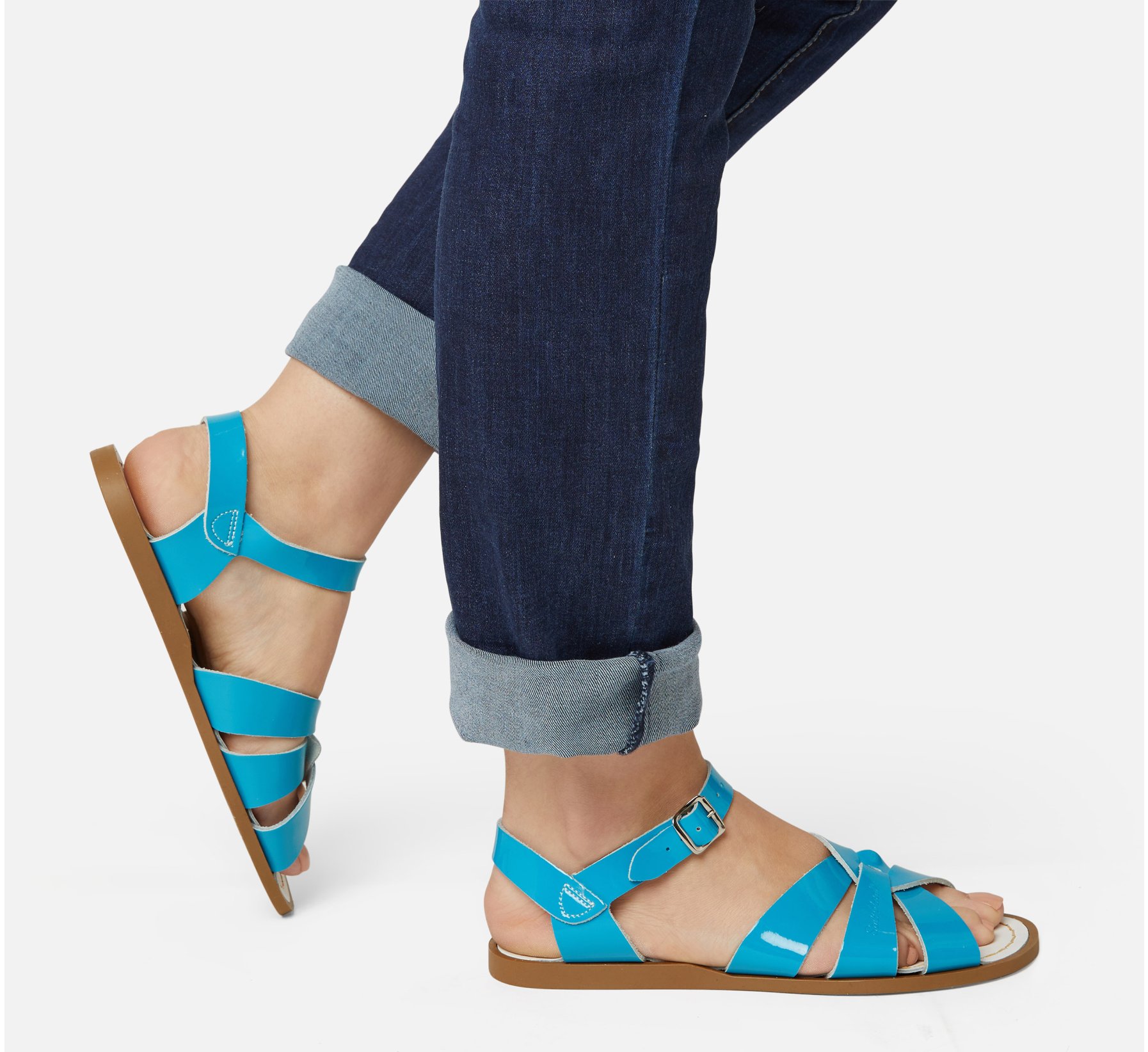 Original Shiny Turquoise Sandal - Salt Water Sandals