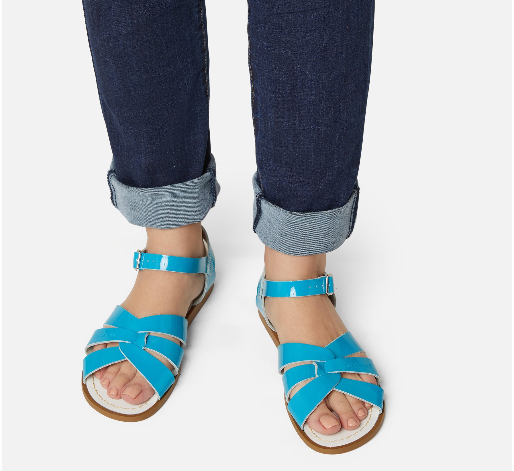 Original Shiny Turquoise Sandal - Salt Water Sandals