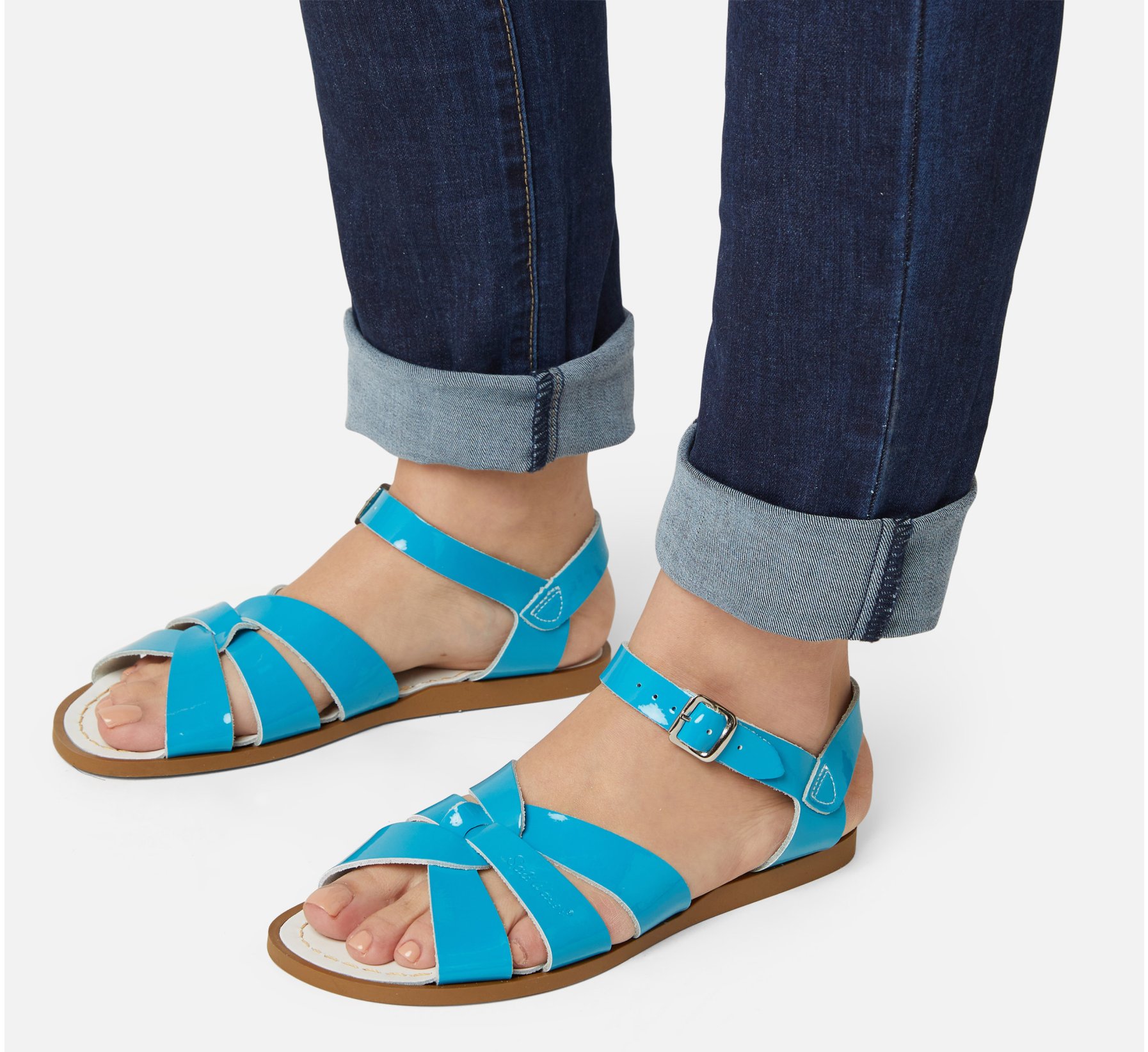 Original Shiny Turquoise Sandal - Salt Water Sandals