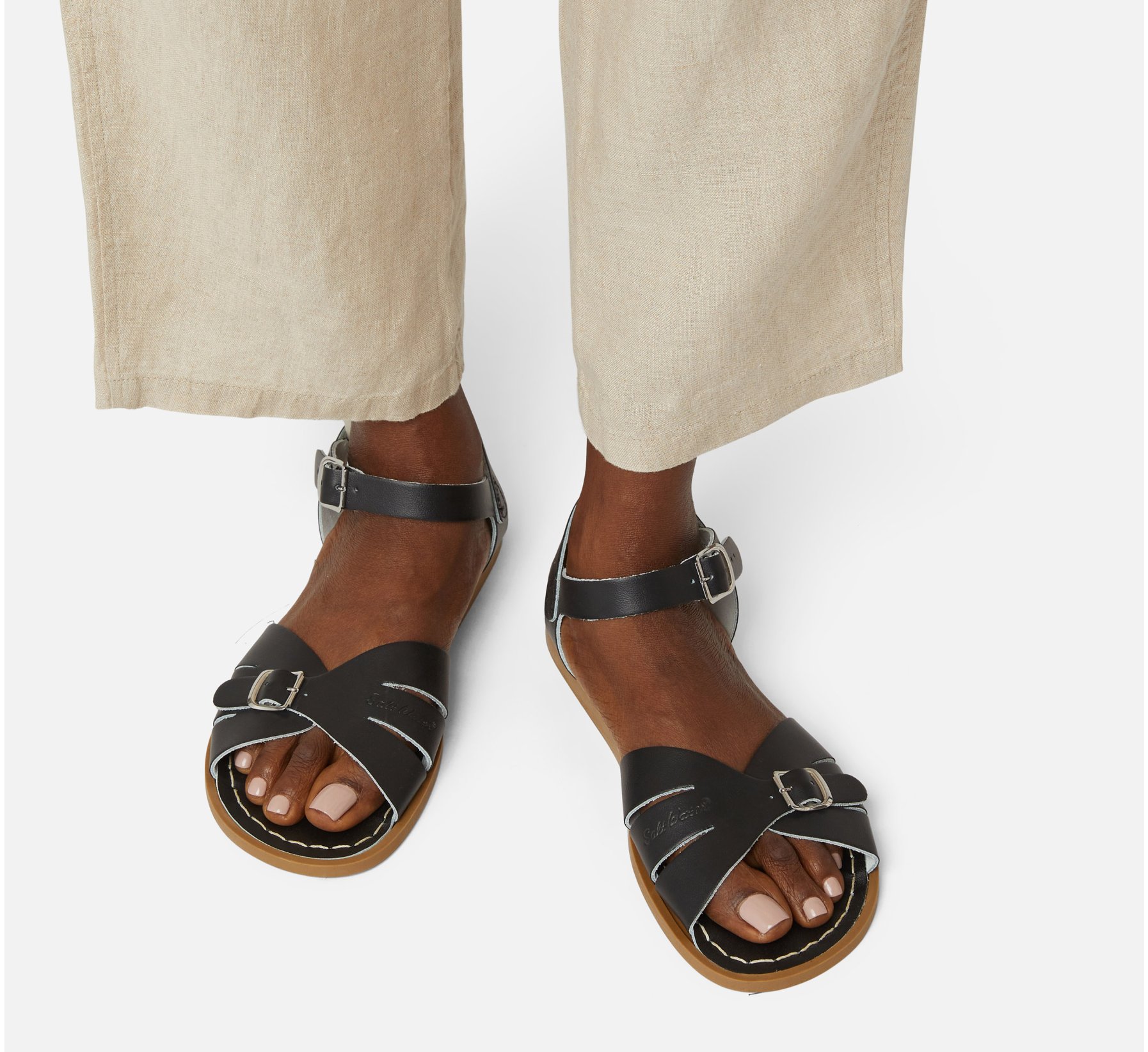 Classic Black Sandal - Salt Water Sandals