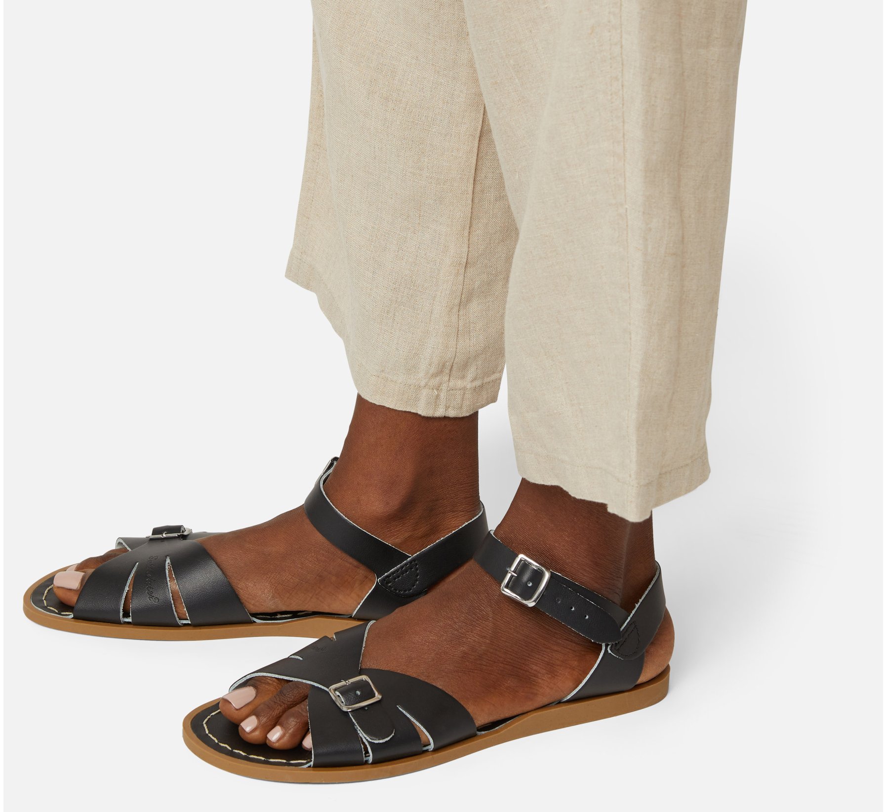 Classic Black Sandal - Salt Water Sandals