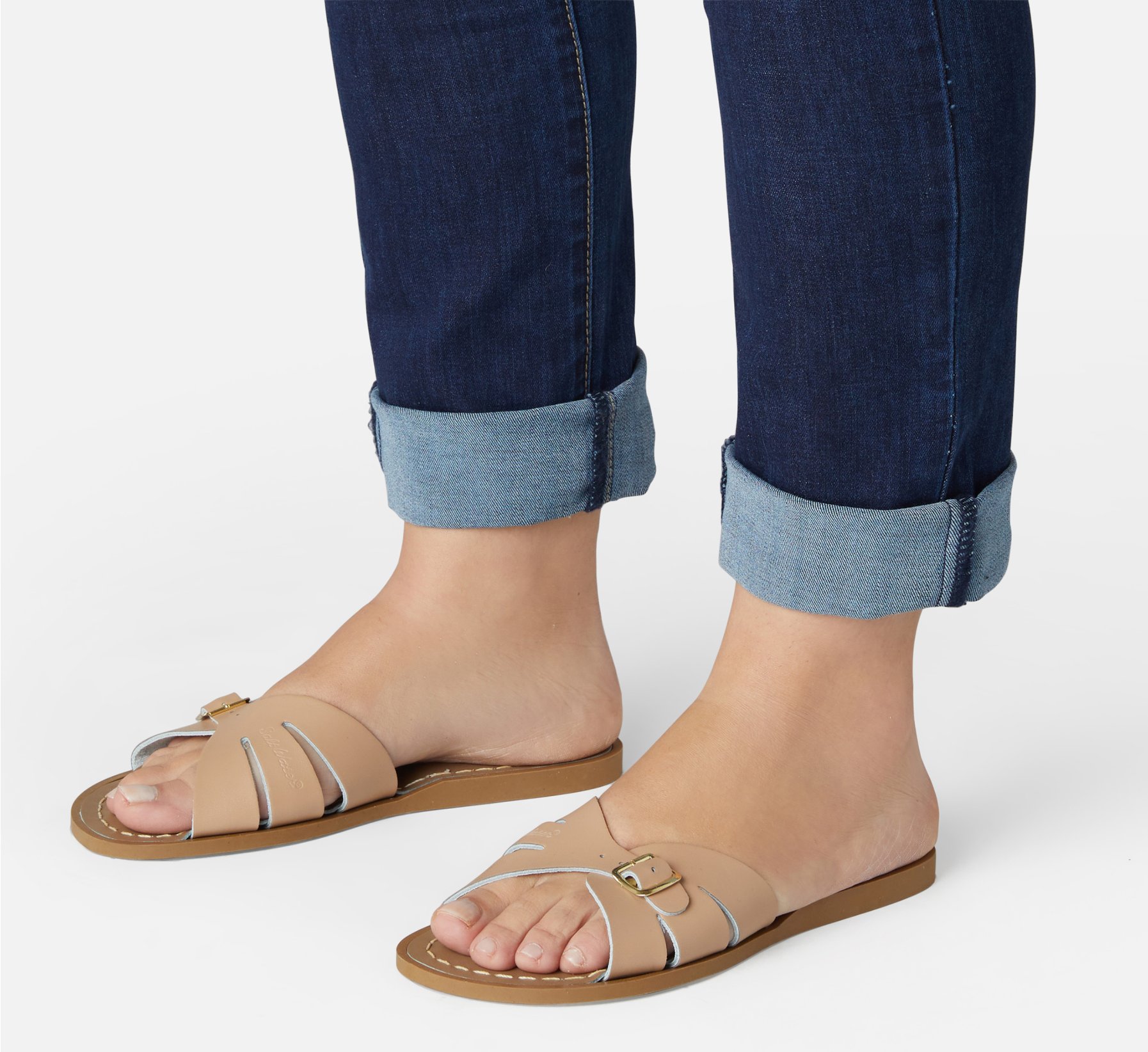 Classic Slide Latte Sandal - Salt Water Sandals